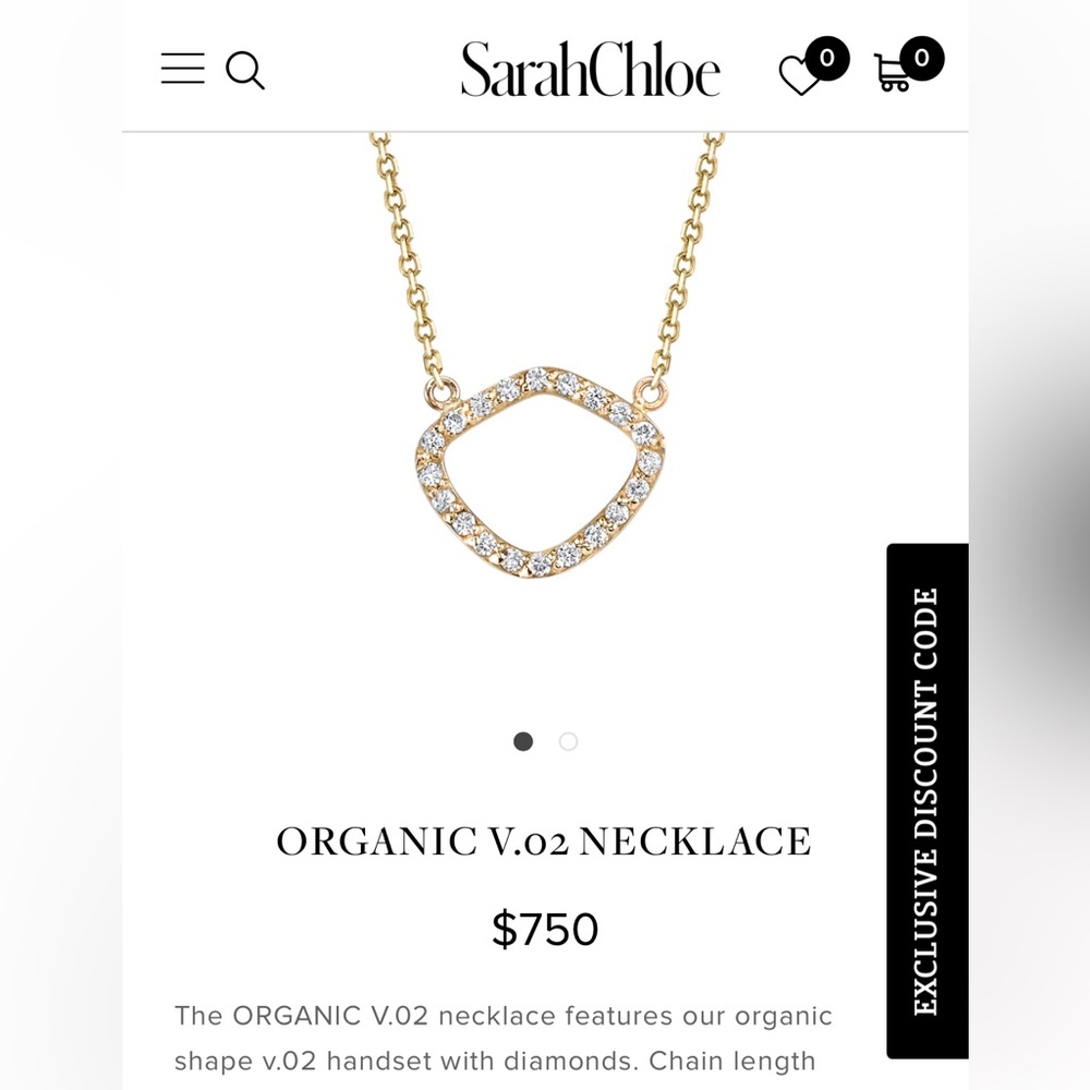 Sarah Chloe diamond necklace